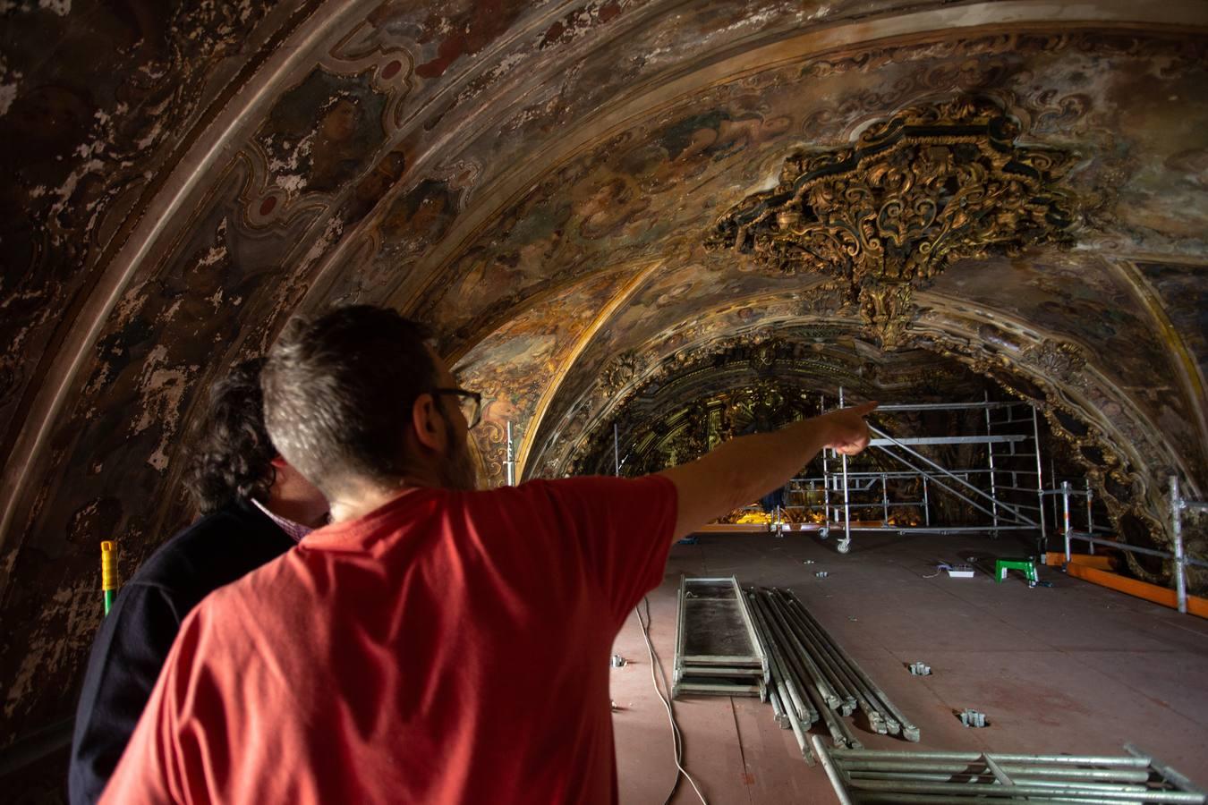 El proceso de restauración de la capilla de San José, en imágenes