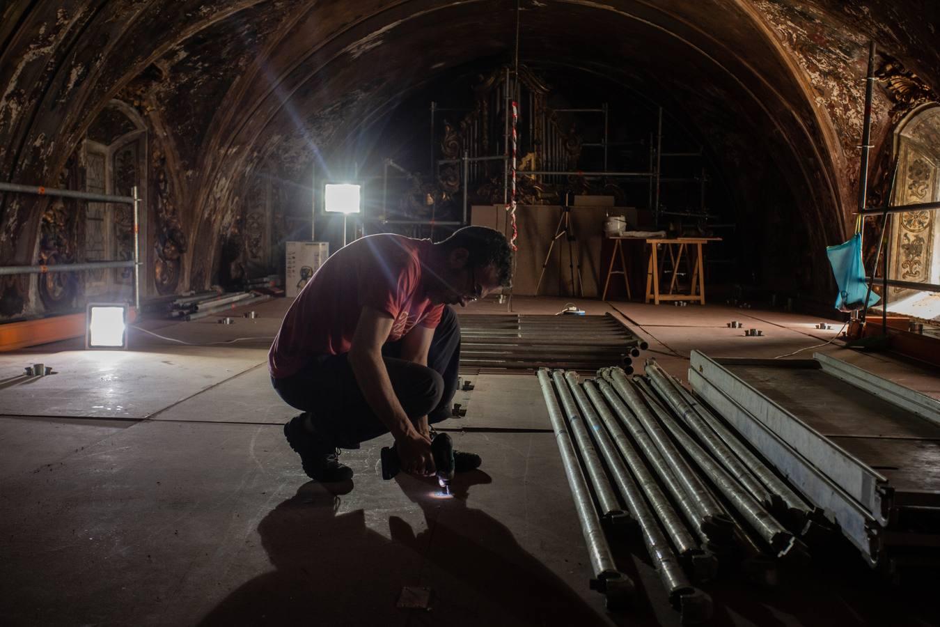 El proceso de restauración de la capilla de San José, en imágenes