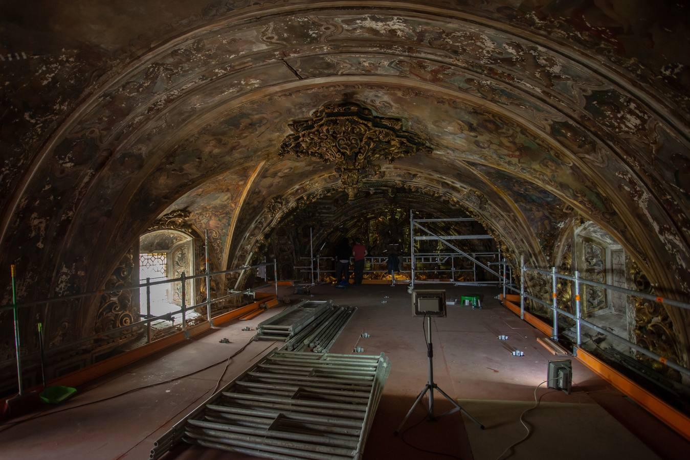 El proceso de restauración de la capilla de San José, en imágenes