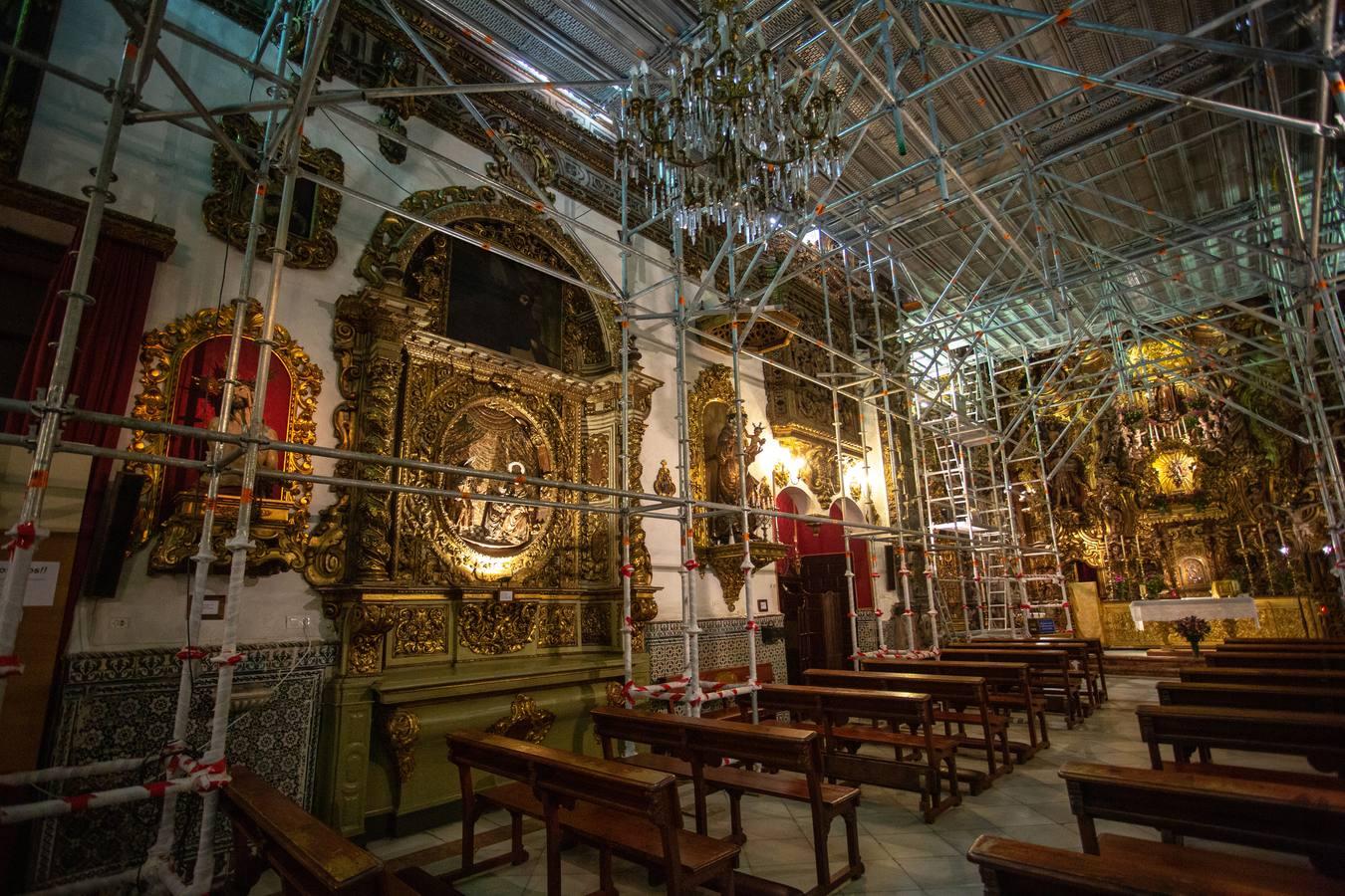 El proceso de restauración de la capilla de San José, en imágenes