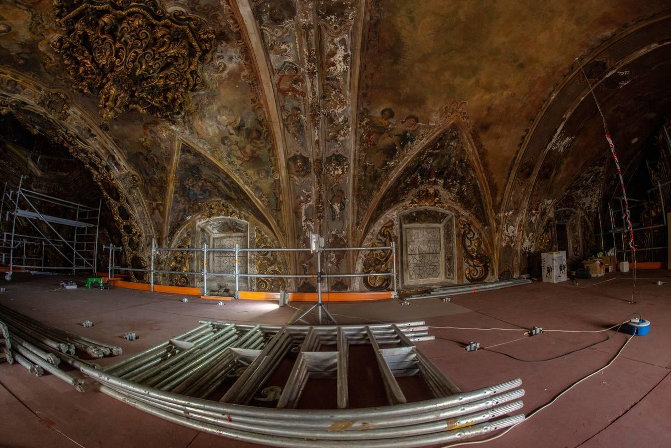 El proceso de restauración de la capilla de San José, en imágenes