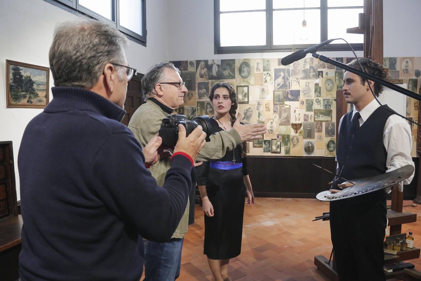 El rodaje de una película sobre Romero de Torres en Córdoba, en imágenes