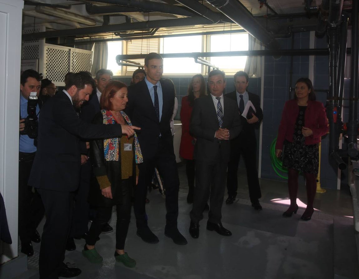 Las fotos de la visita de Pedro Sánchez a Cádiz