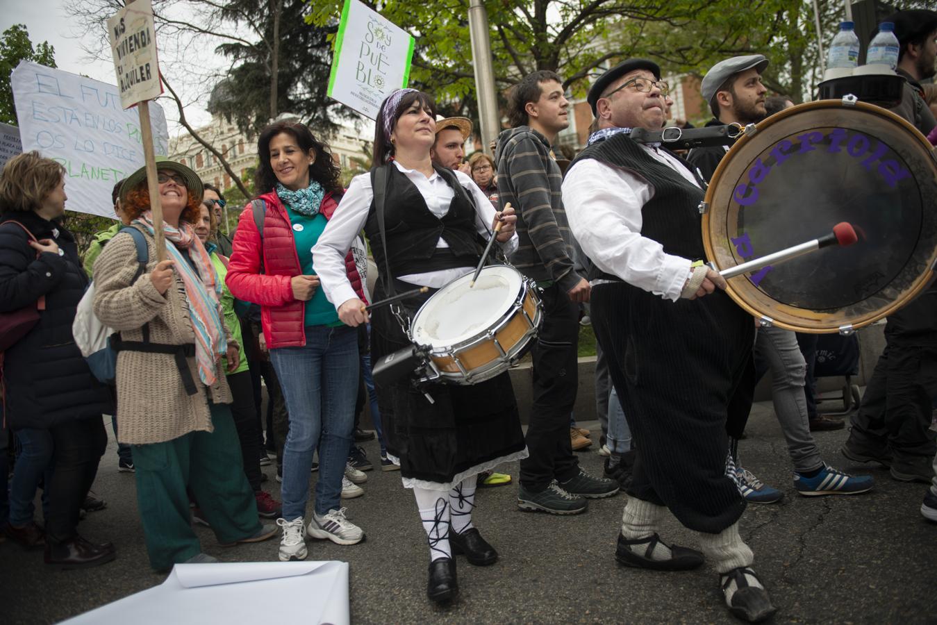 En imágenes: La manifestación contra la despoblación rural en España