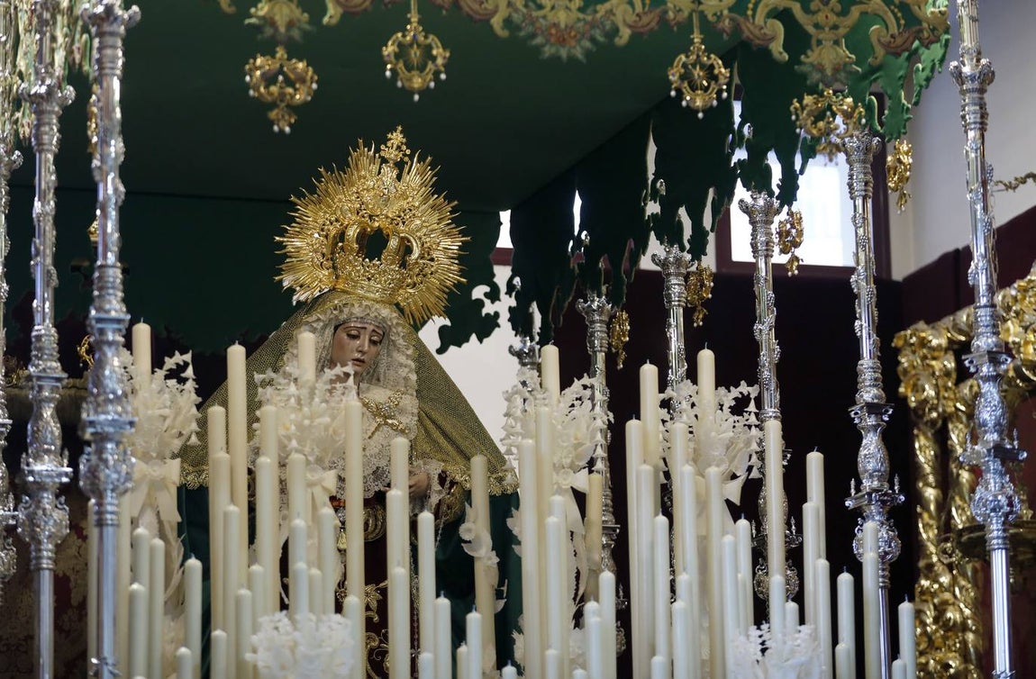 El nuevo palio de la Esperanza del Valle de Córdoba, en imágenes