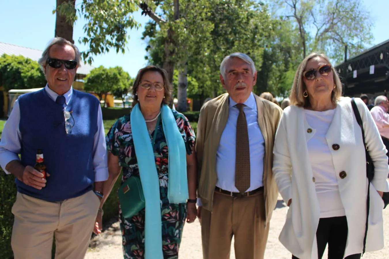 José Manuel Núñez Troya, Marta Núñez Troya, Fernando Gordon y Montserrat Ballesta