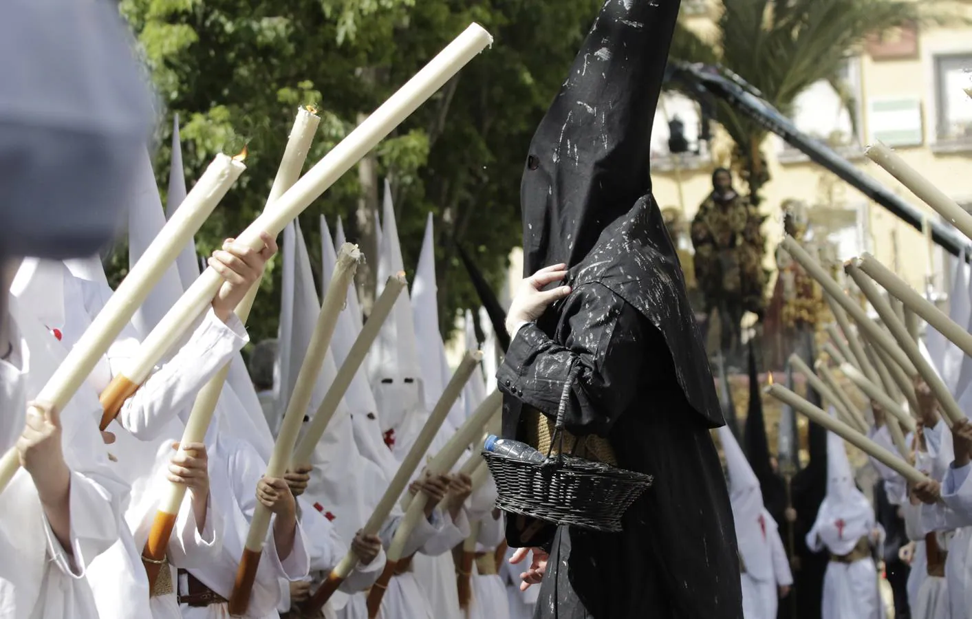 En imágenes, la Borriquita abre la carrera oficial de Sevilla