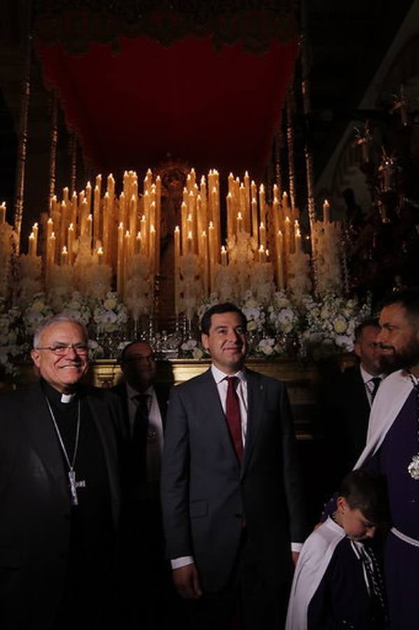 La visita de Juan Manuel Moreno a la Semana Santa de Córdoba, en imágenes