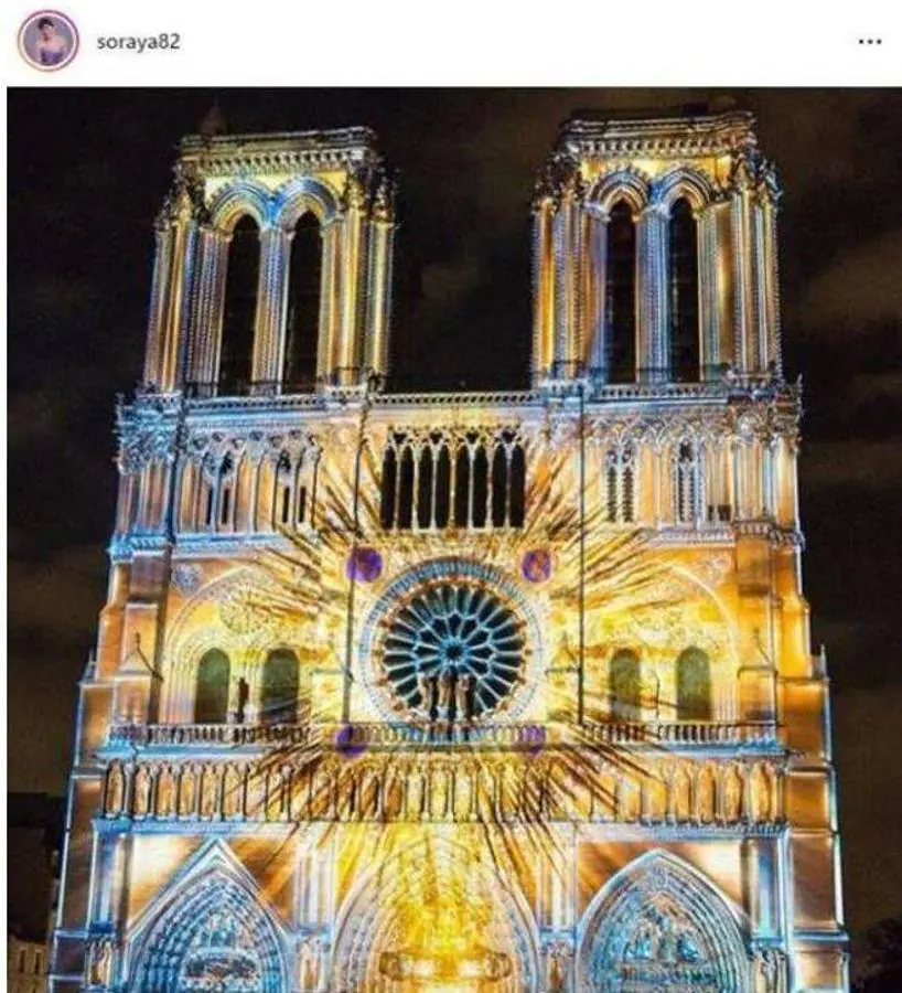 Soraya: «Me bajo del avión y empiezo a ver imágenes de la catedral de Notre Dame ardiendo.No puedo creérmelo.En mi intercambio a Francia fue una de las visitas más mágicas que viví! Así es que me niego a subir una foto en llamas.Así es como te quiero recordar...». 