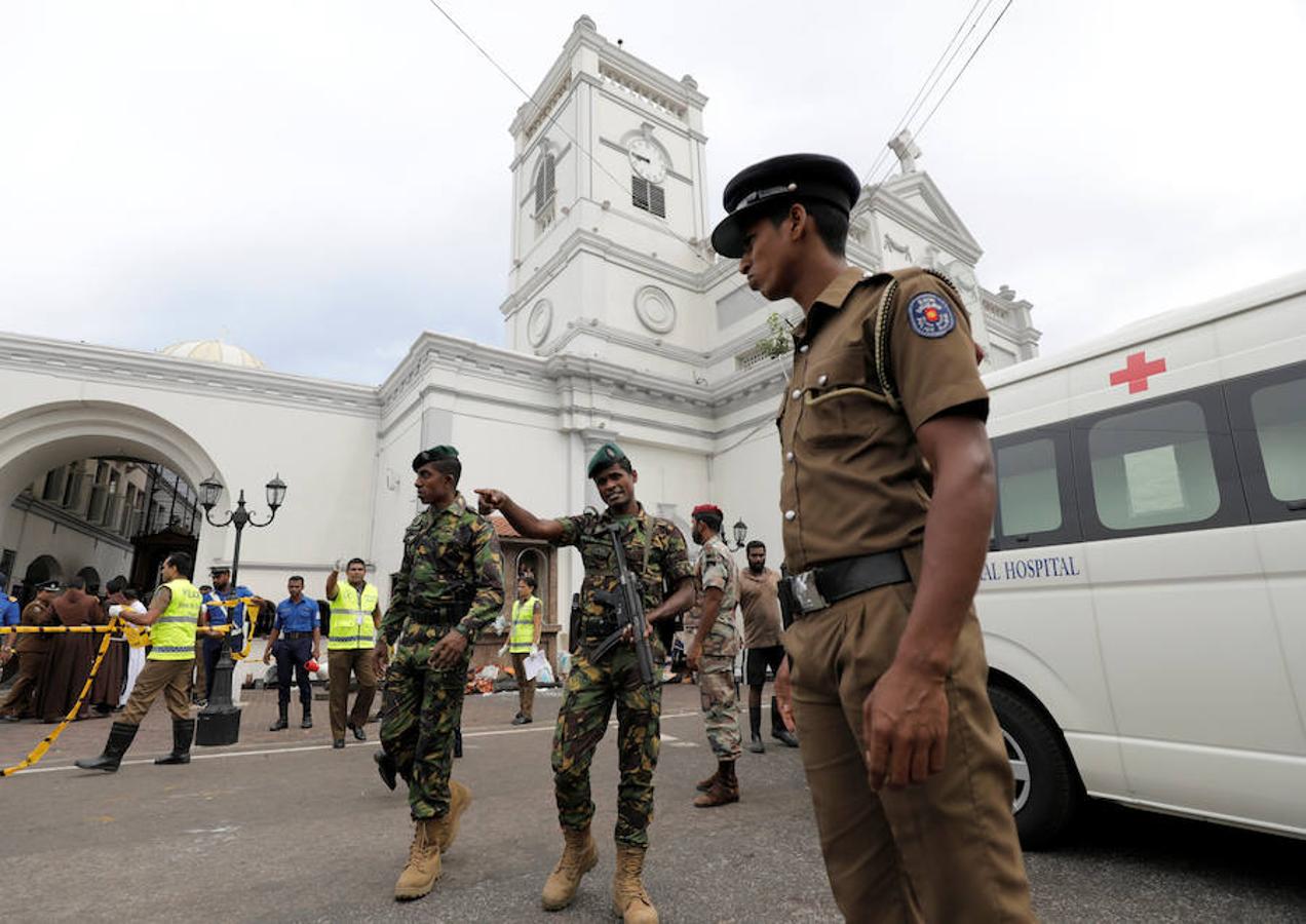 Las dramáticas imágenes que deja el atentado en Sri Lanka