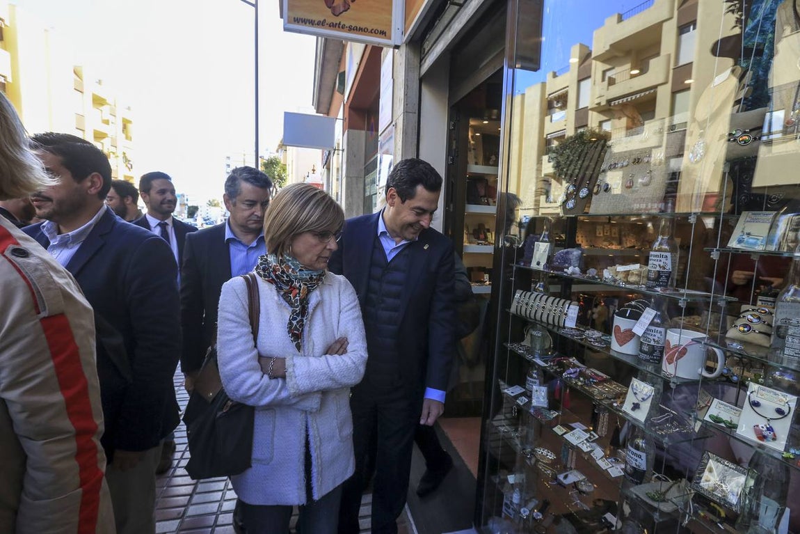 El presidente Moreno Bonilla visita El Puerto