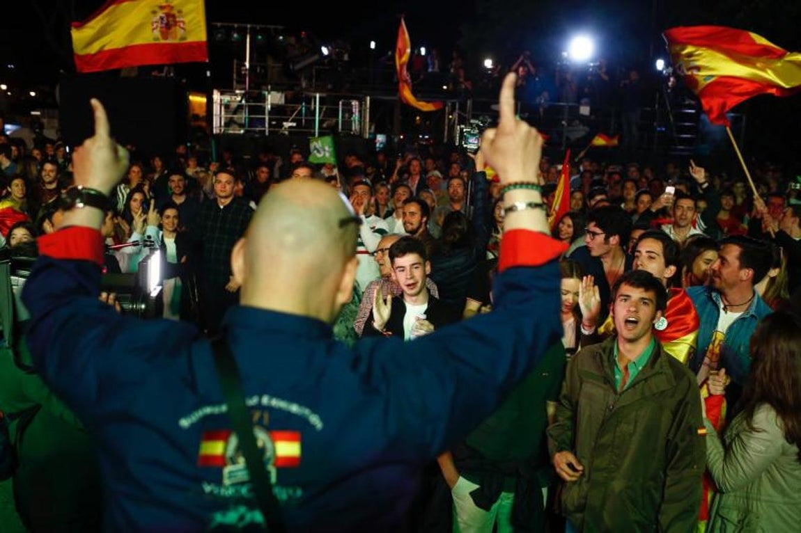 Simpatizantes de VOX. 