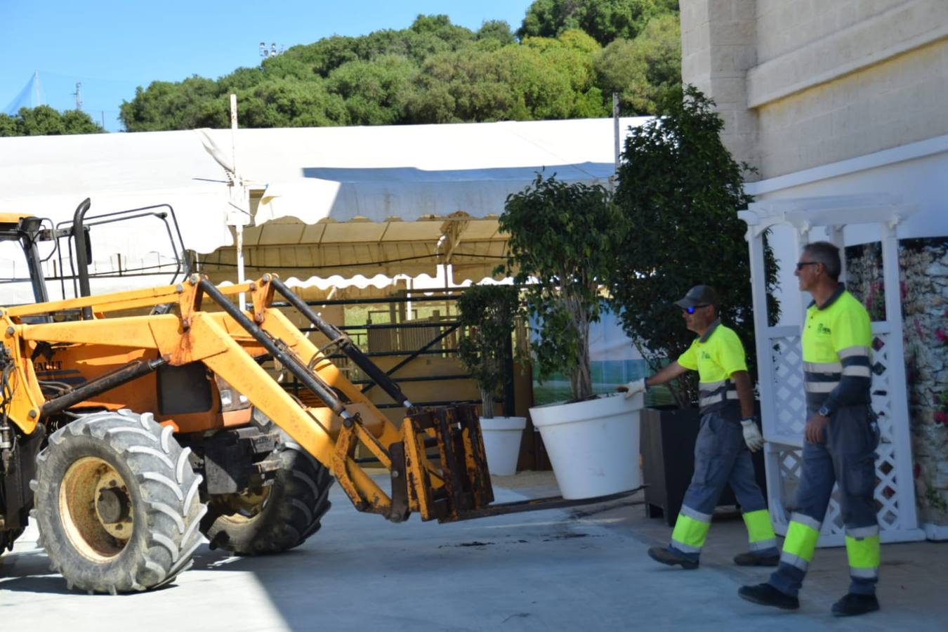 FOTOS: Preparativos para la Feria de Vejer 2019