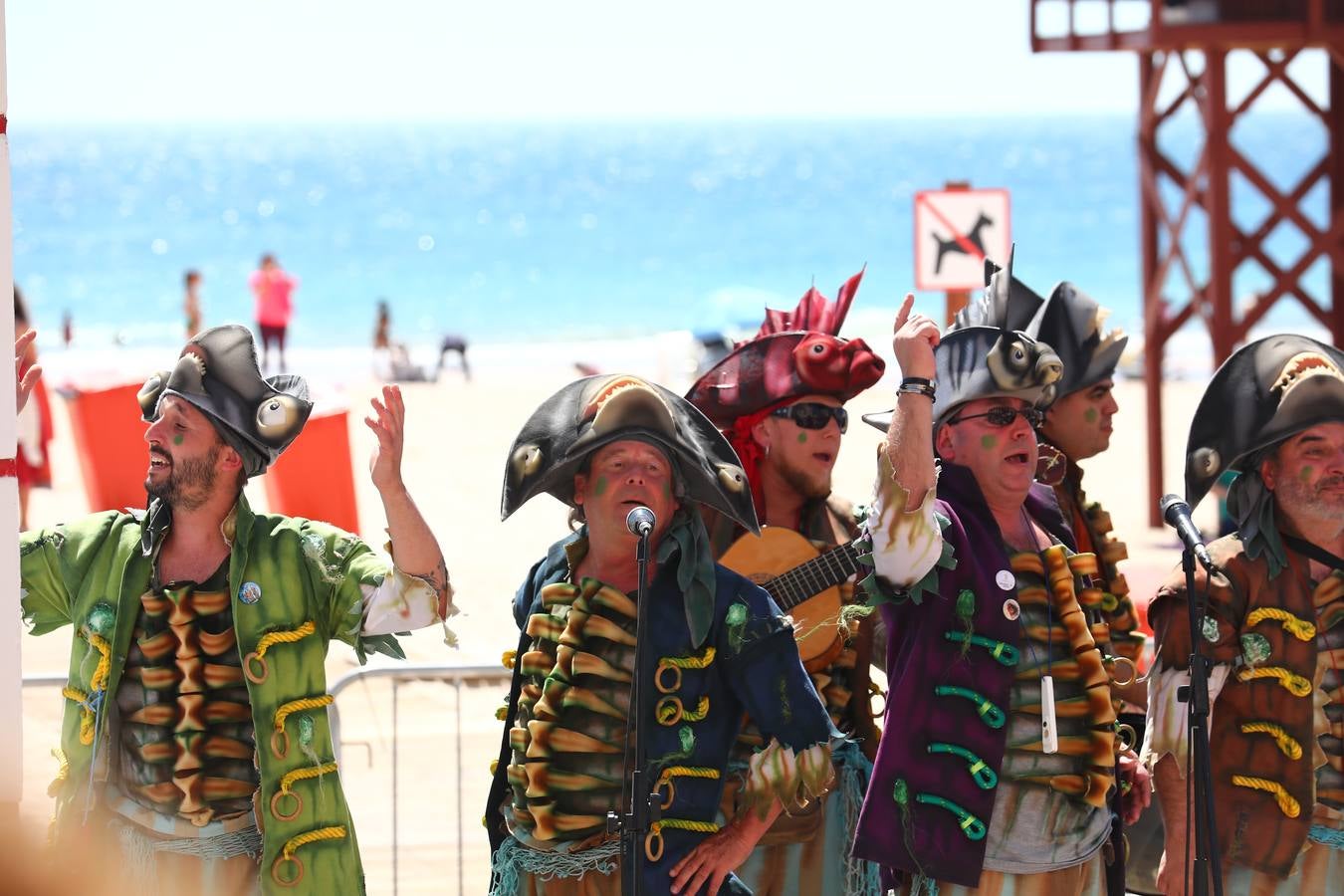 Batalla de coplas o carnaval en bañador