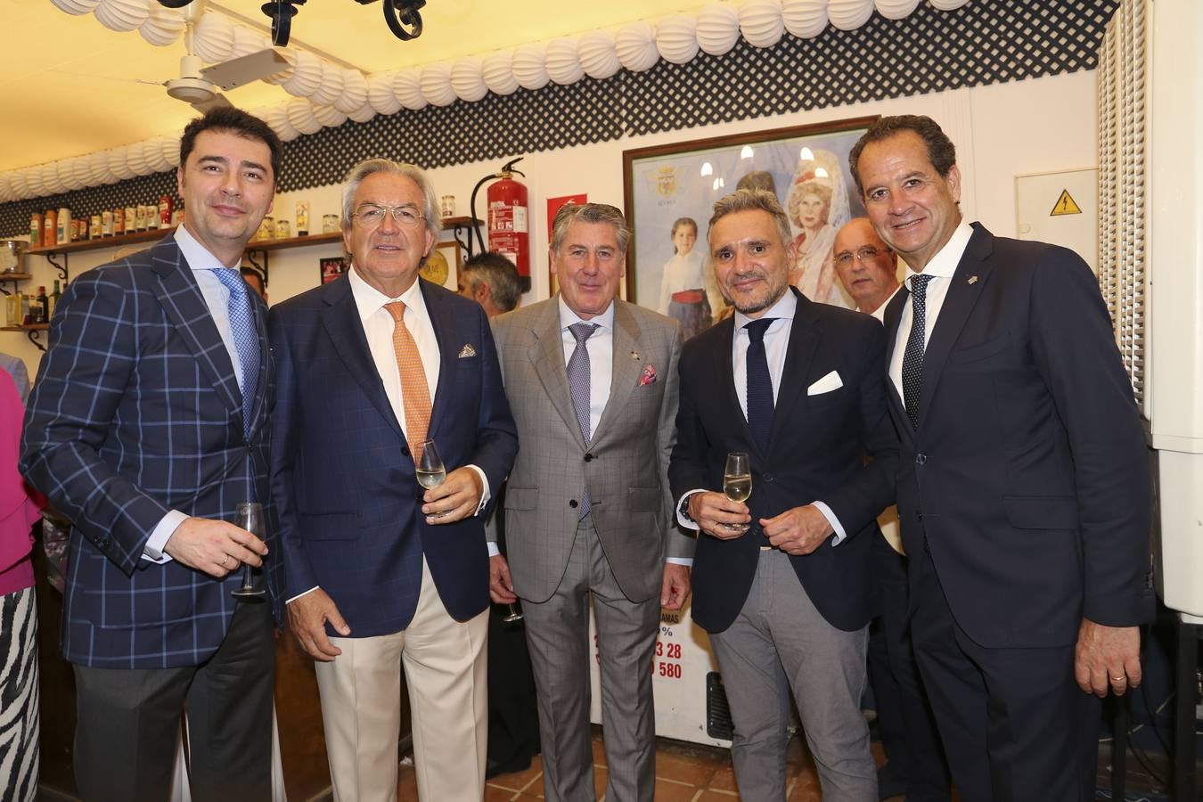 Joaquín Palma López, Vicente García, Miguel Gallego, Juanjo Dominguez y Carlos Suffredini