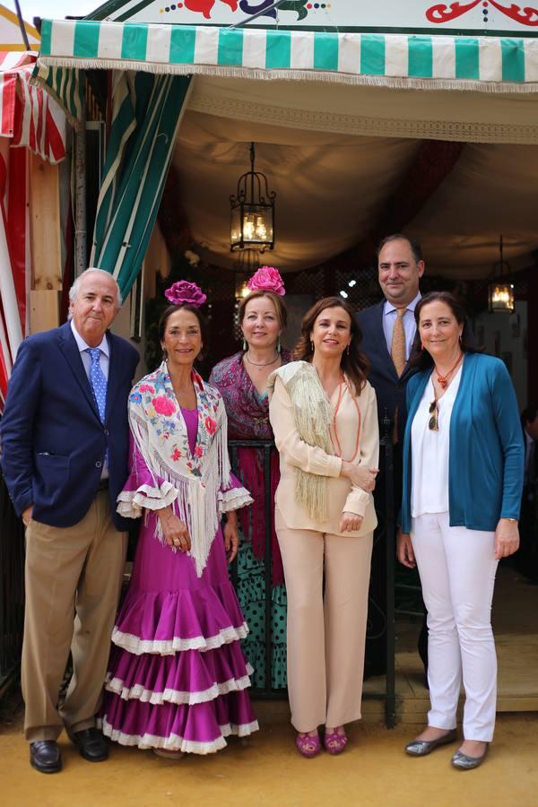 Javier Villegas, María Luisa Gayán, Rocío Alba, María José Daza, Félix Ríos y María José Ríos