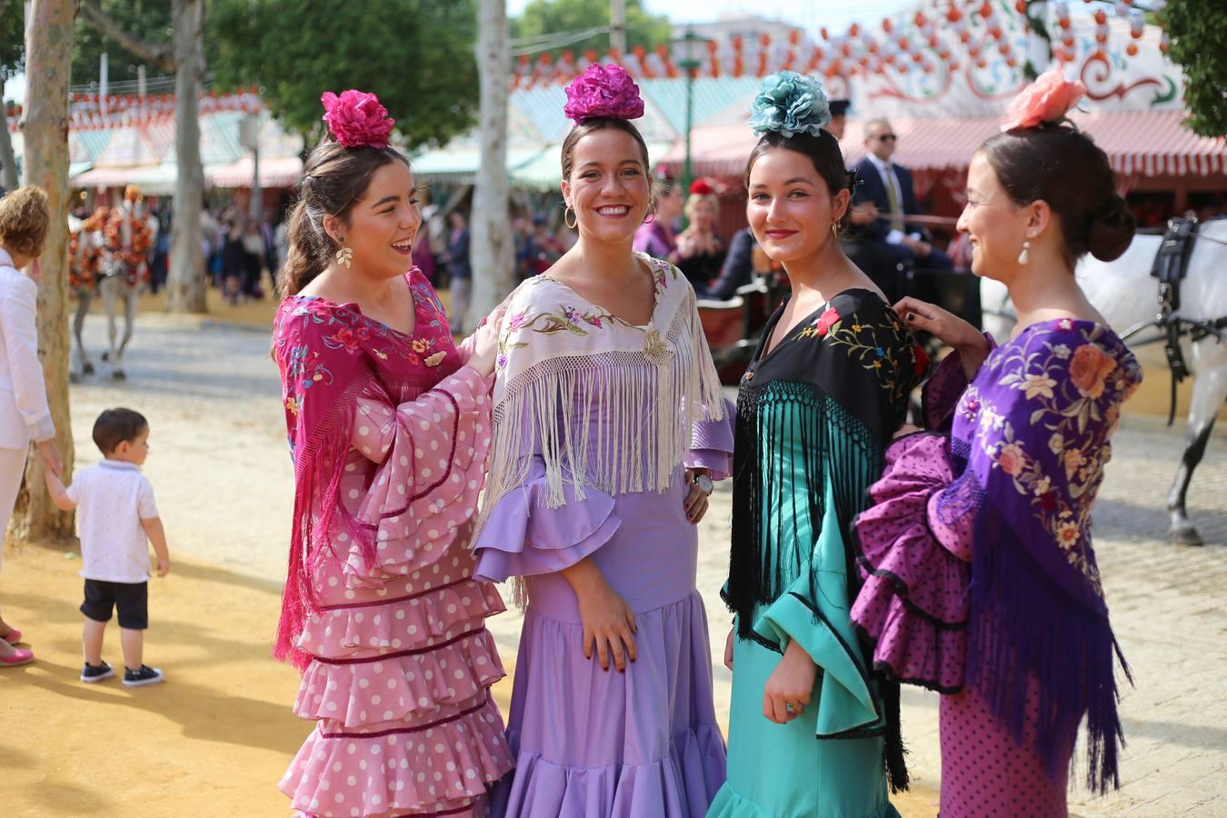 María Santiago, Merche Ferrer, Reyes Barquín y Vicky Castillo