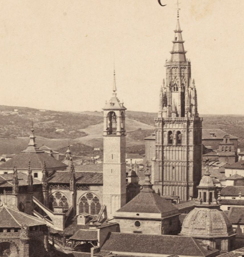 Las dos torres de la catedral hacia 1860. Fotografía de Francis Frith]. 