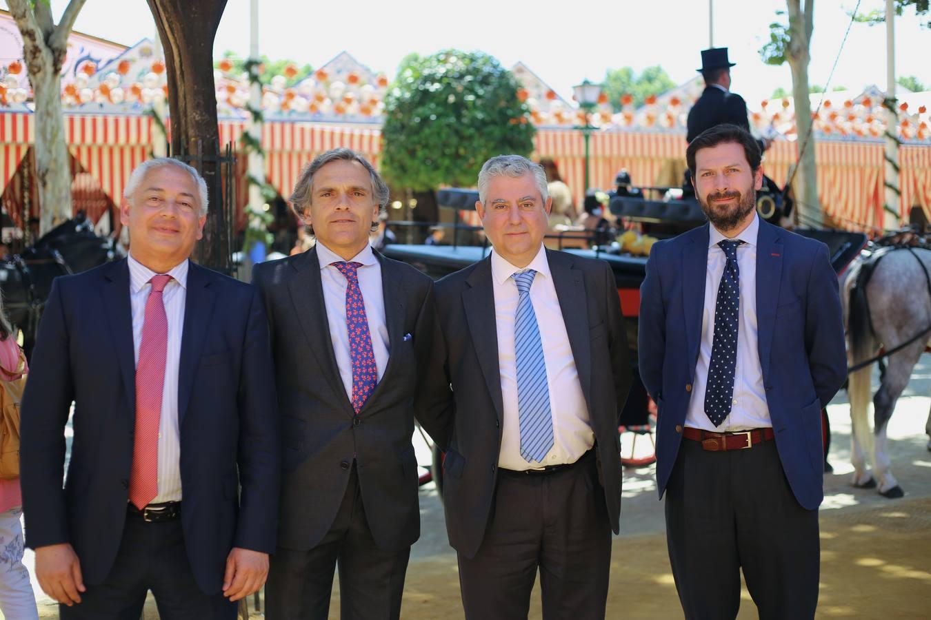 Carlos López, Juan González-Vallarino, Fernando Muñoz y Jaime Borrego