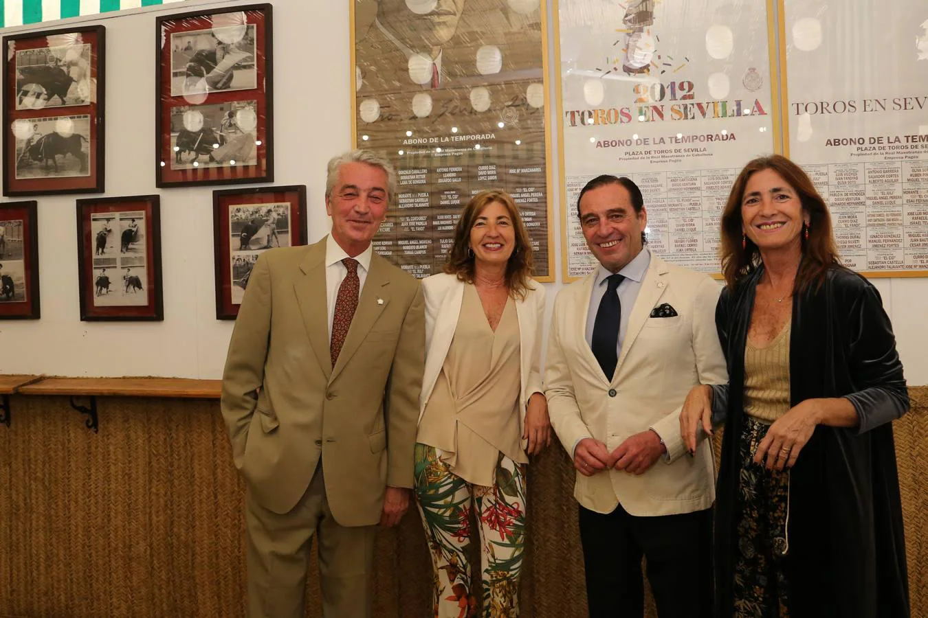 Rafael Solís, Esperanza Alba, Andrés Terán  y Yolanda Alba