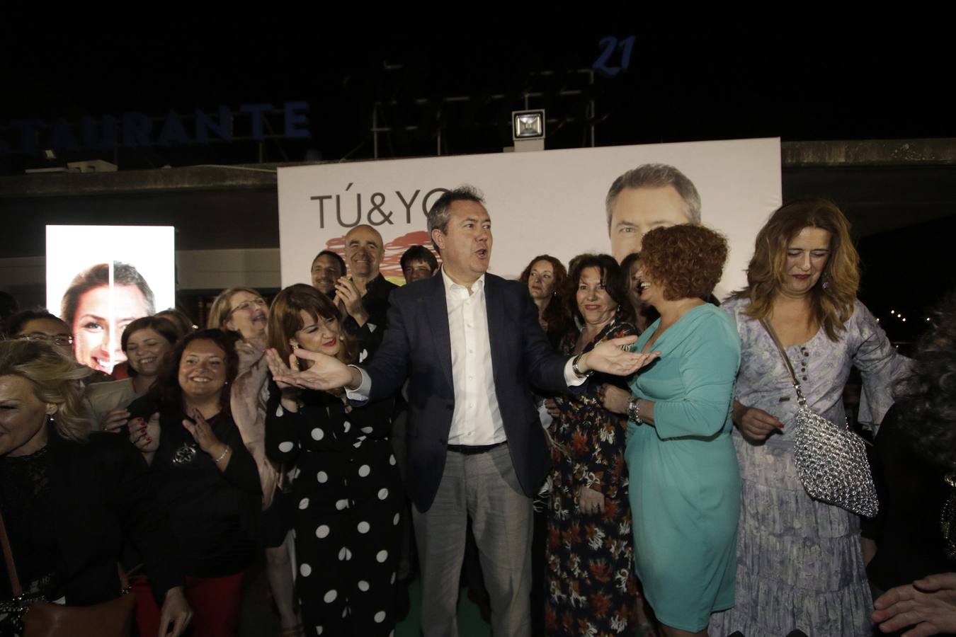 El inicio de la campaña para las elecciones municipales en Sevilla 2019, en imágenes