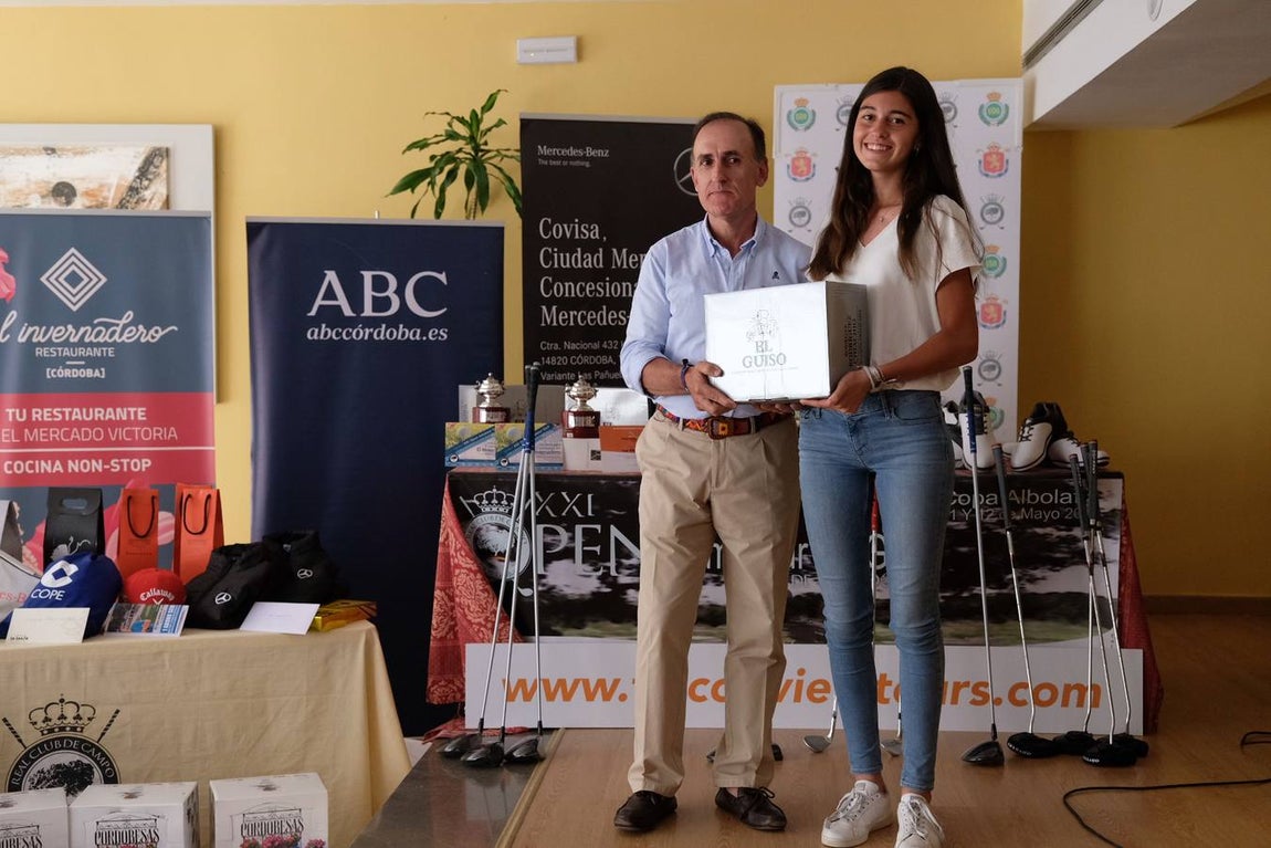 La entrega de premios de la Copa Albolafia de Golf, en imágenes