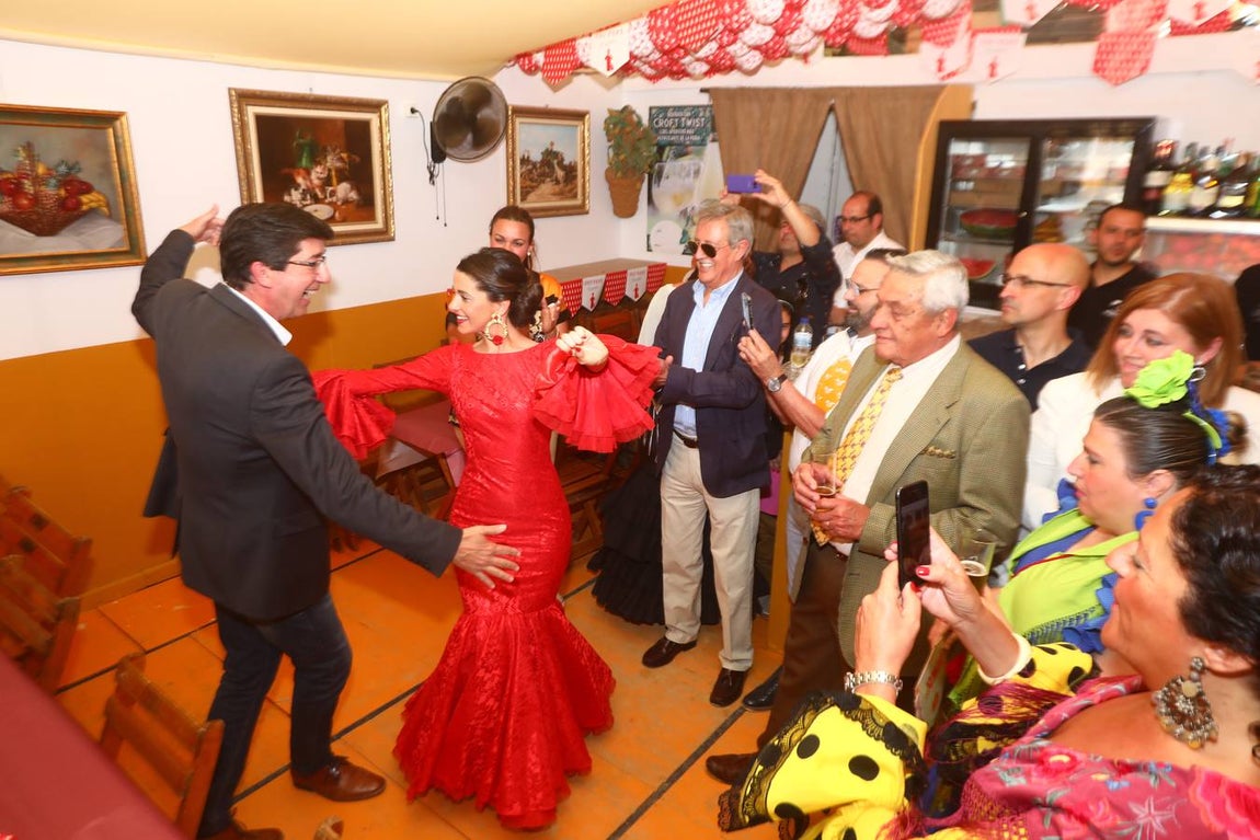FOTOS: Inés Arrimadas, Juan Marín y Carlos Pérez en la Feria de Jerez