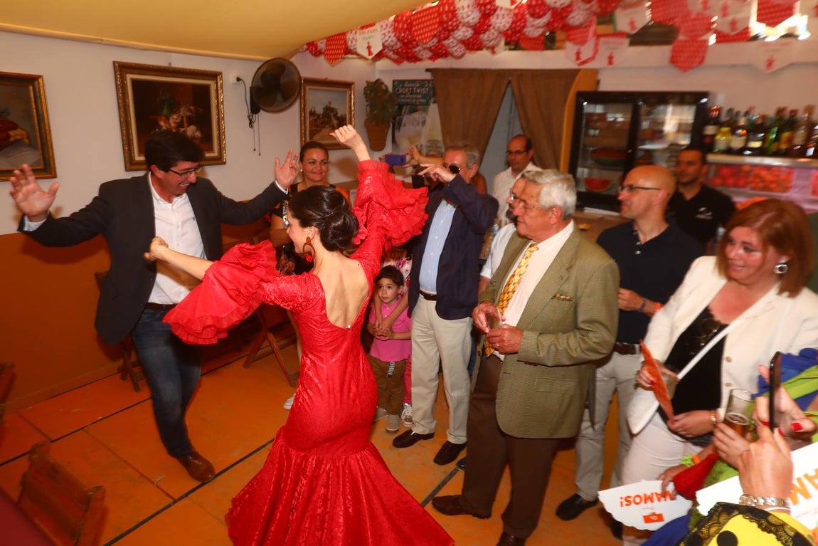 FOTOS: Inés Arrimadas, Juan Marín y Carlos Pérez en la Feria de Jerez