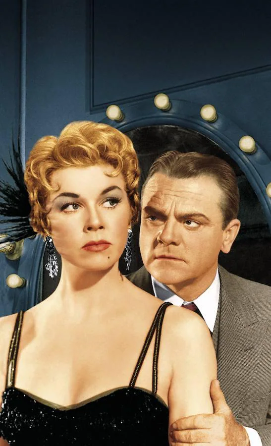 Day junto al actor James Cagney, ambos protagonistas de «Quiéreme o déjame». 