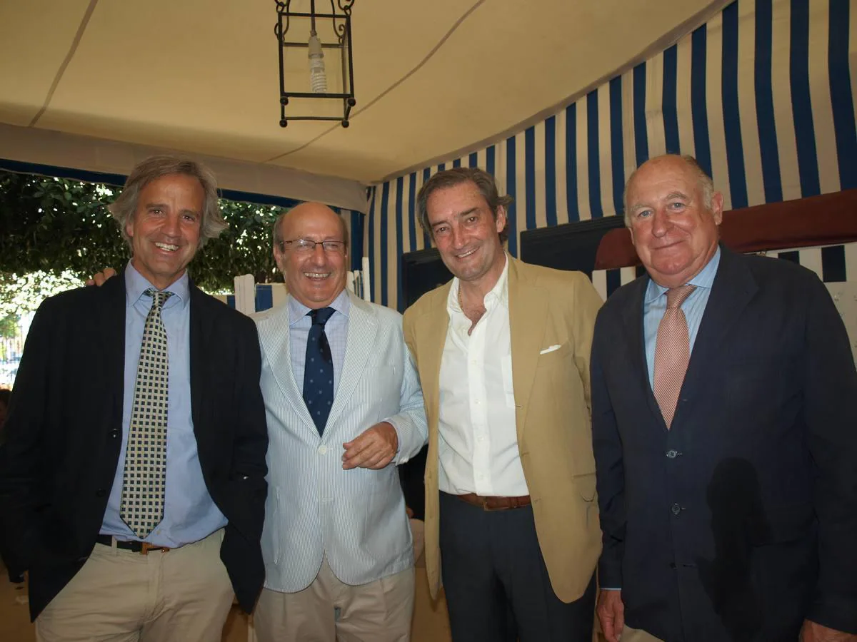 Ignacio Casas de Ciria, Rafael Domecq, Luis López de Carrizosa y Leandro Domecq