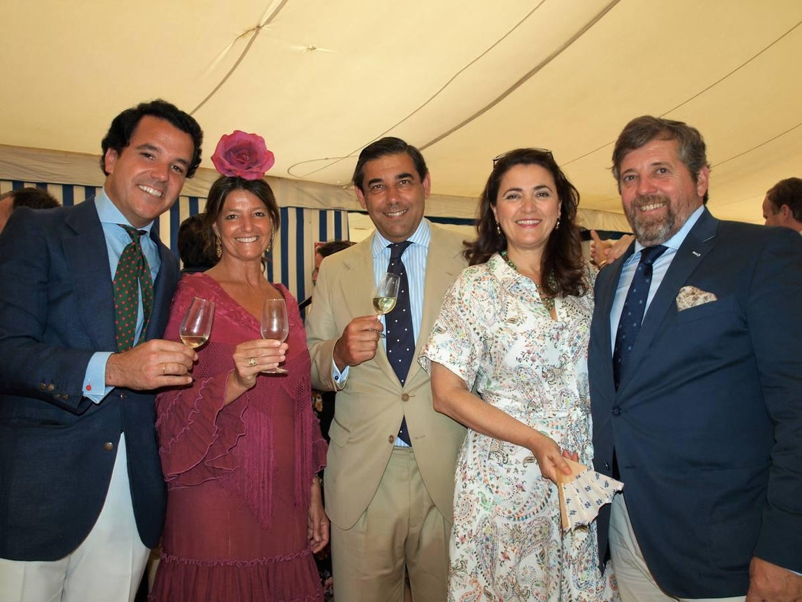 Juan Mateos, Fina Martín-Hidalgo, Antonio Romero-Haupold y los marqueses de Casinas