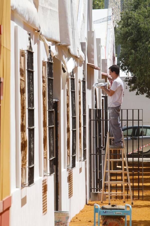 Los preparativos de la Feria de Córdoba, en imágenes