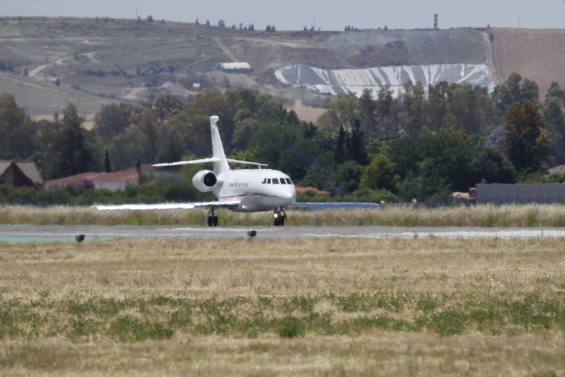 El paso por Córdoba en Falcon de Pedro Sánchez, en imágenes
