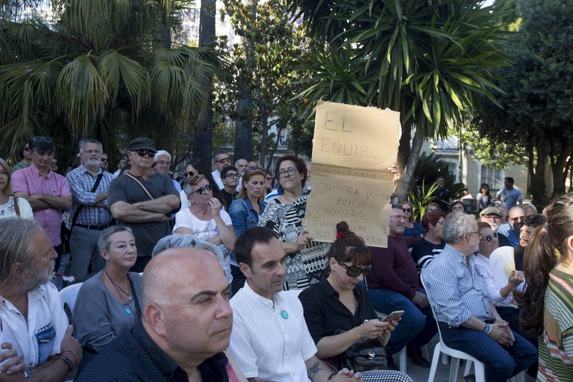 FOTOS: Mitin de Kichi en la plaza de Mina. Elecciones Municipales Cádiz 2019