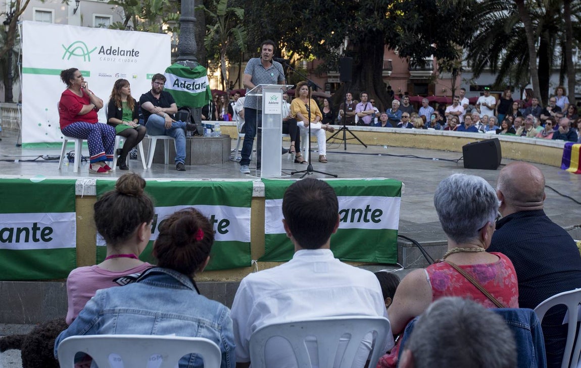FOTOS: Mitin de Kichi en la plaza de Mina. Elecciones Municipales Cádiz 2019