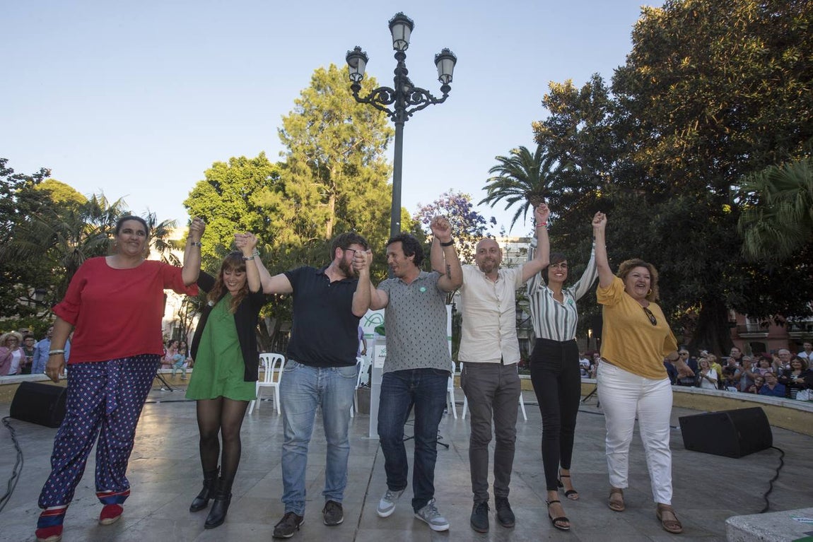 FOTOS: Mitin de Kichi en la plaza de Mina. Elecciones Municipales Cádiz 2019