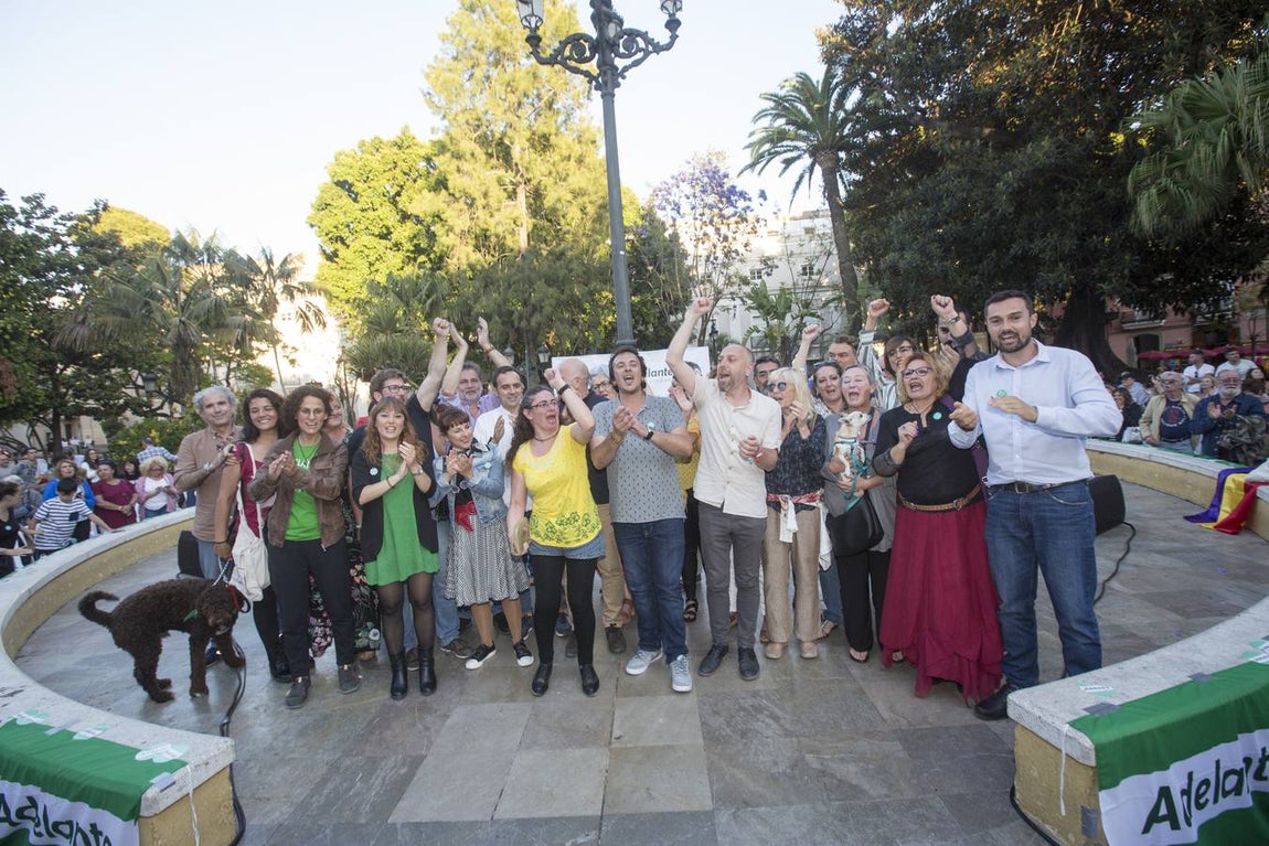 FOTOS: Mitin de Kichi en la plaza de Mina. Elecciones Municipales Cádiz 2019