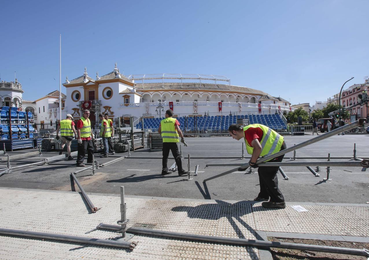 Sevilla se prepara para el desfile del Día de las Fuerzas Armadas 2019