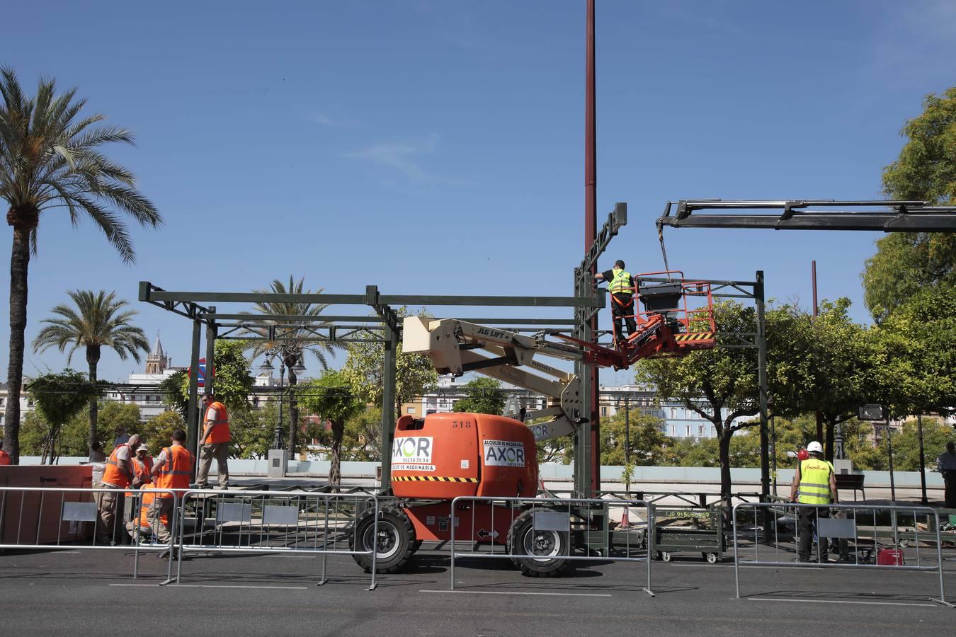 Sevilla se prepara para el desfile del Día de las Fuerzas Armadas 2019