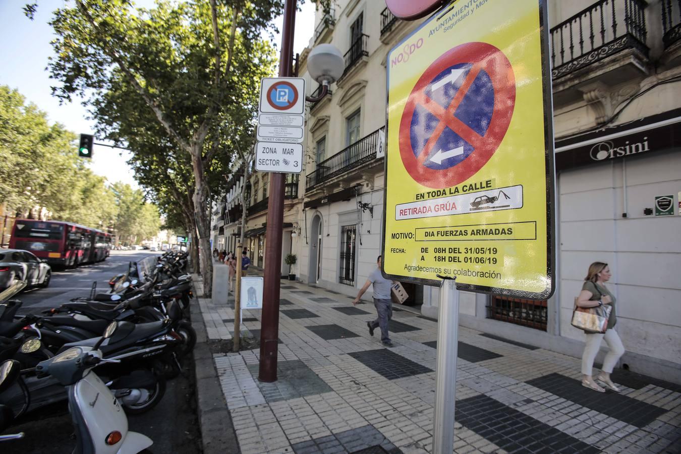 Sevilla se prepara para el desfile del Día de las Fuerzas Armadas 2019