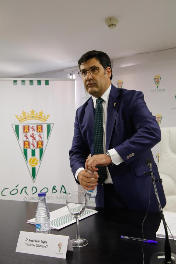 La intervención del presidente del Córdoba CF, en imágenes