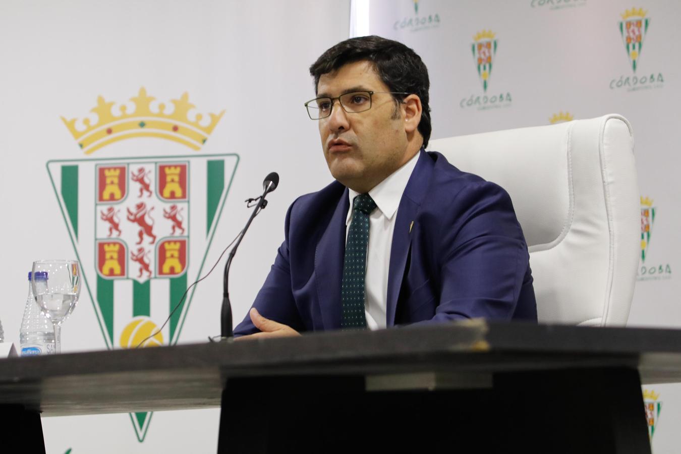 La intervención del presidente del Córdoba CF, en imágenes