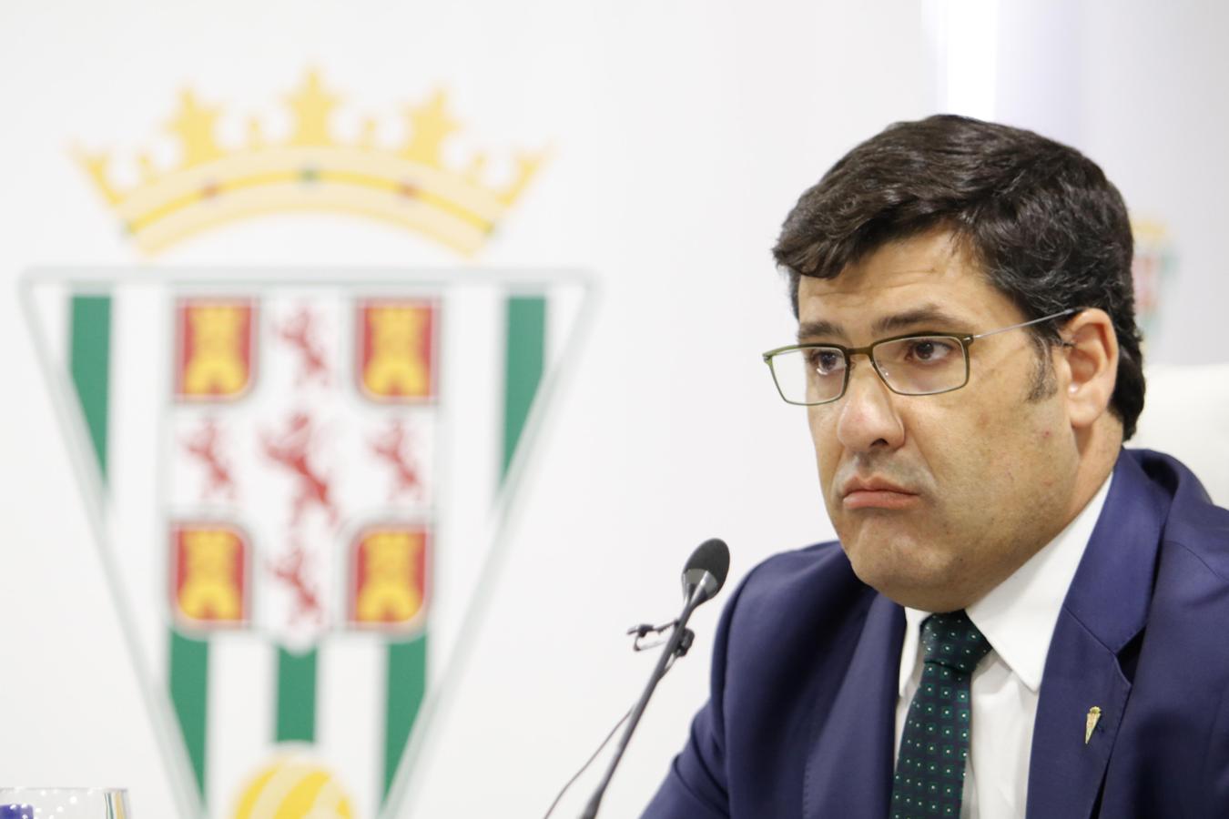 La intervención del presidente del Córdoba CF, en imágenes