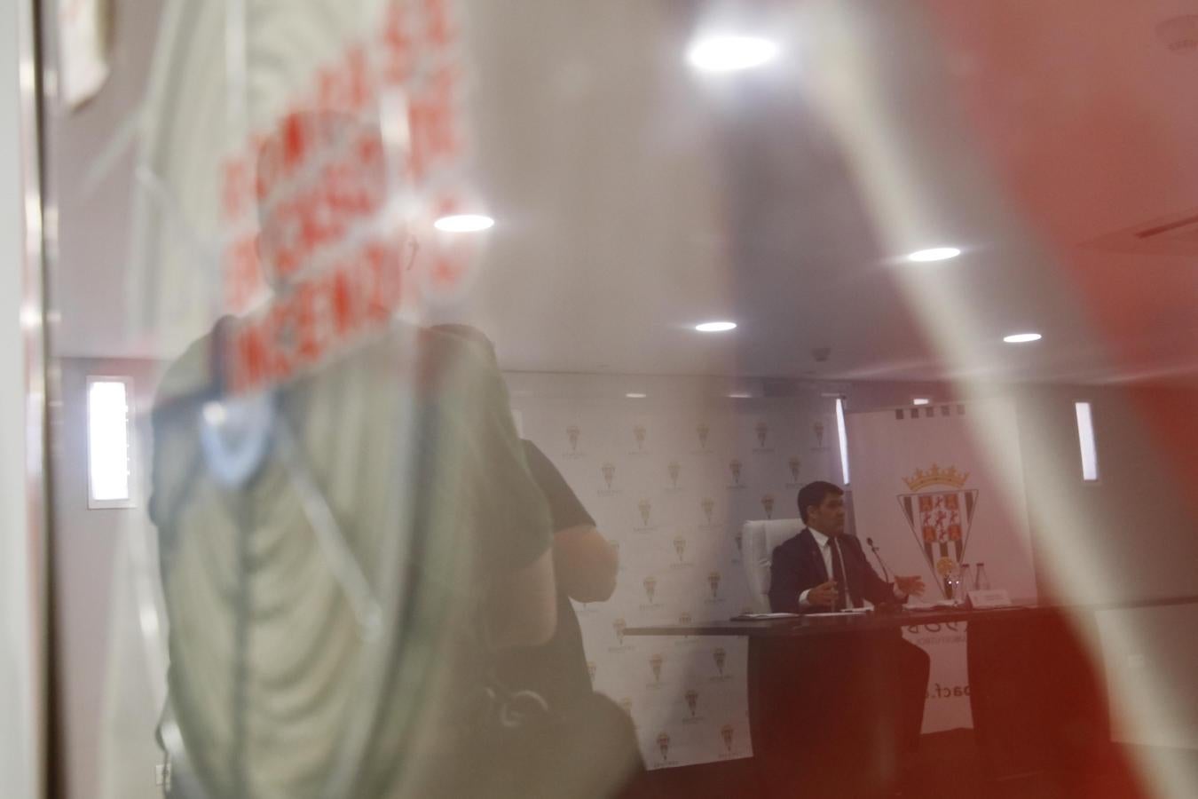 La intervención del presidente del Córdoba CF, en imágenes