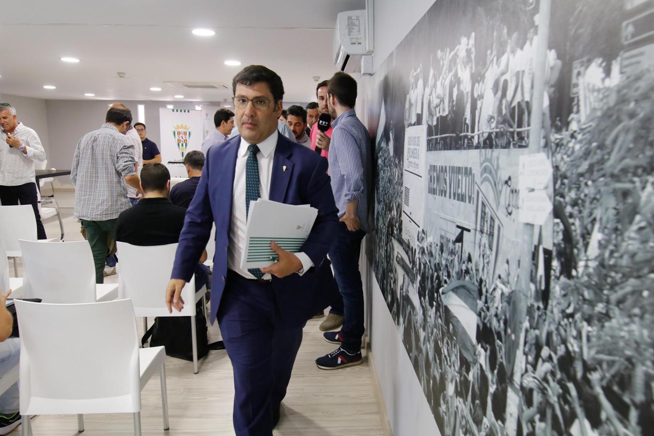 La intervención del presidente del Córdoba CF, en imágenes