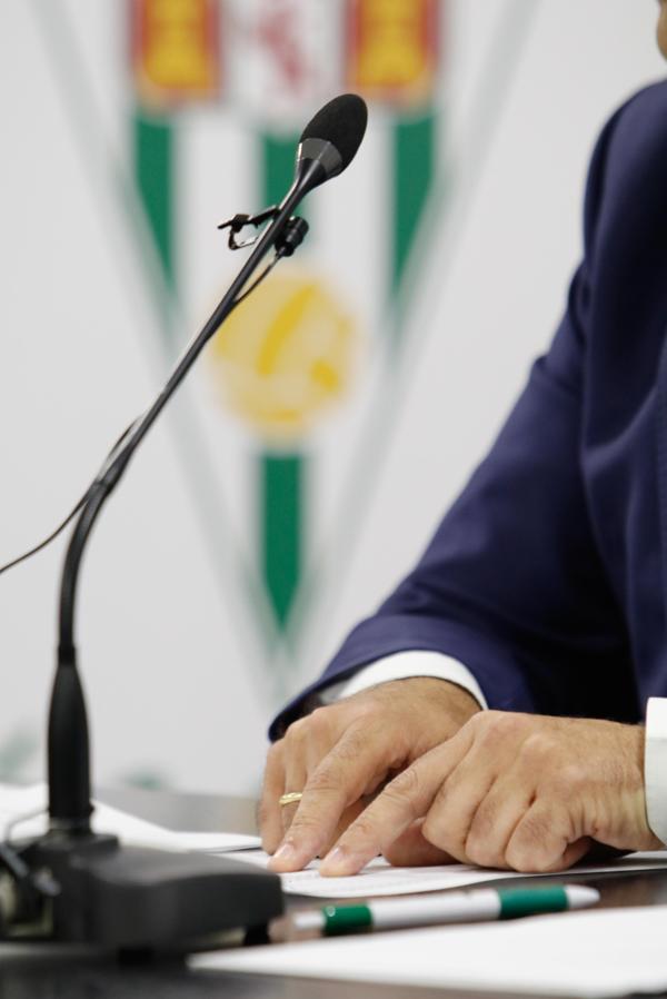 La intervención del presidente del Córdoba CF, en imágenes