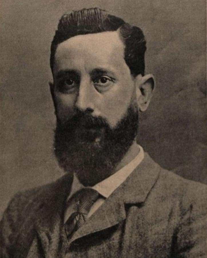 Retrato de Facundo Perezagua (1860-1935), dirigente de la UGT y del PSOE y partícipe en la constitución de la Agrupación Socialista toledana en 1891. Vida socialista, nº 32. Madrid, 07/08/1910. 