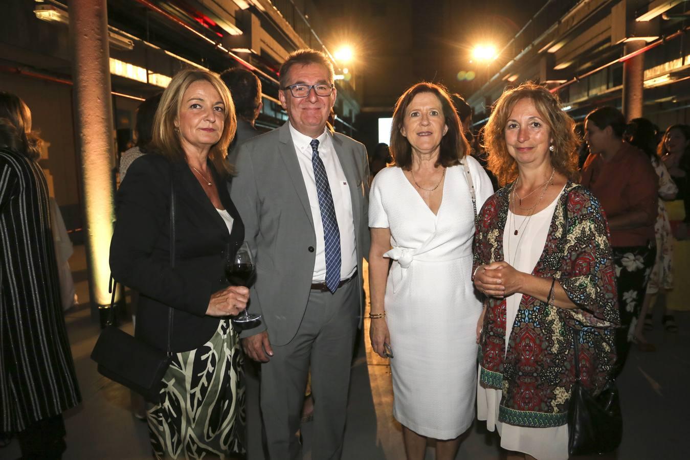 Eva Cristóbal , David Pino , Emilia Barroso y Mª Paz Lagares