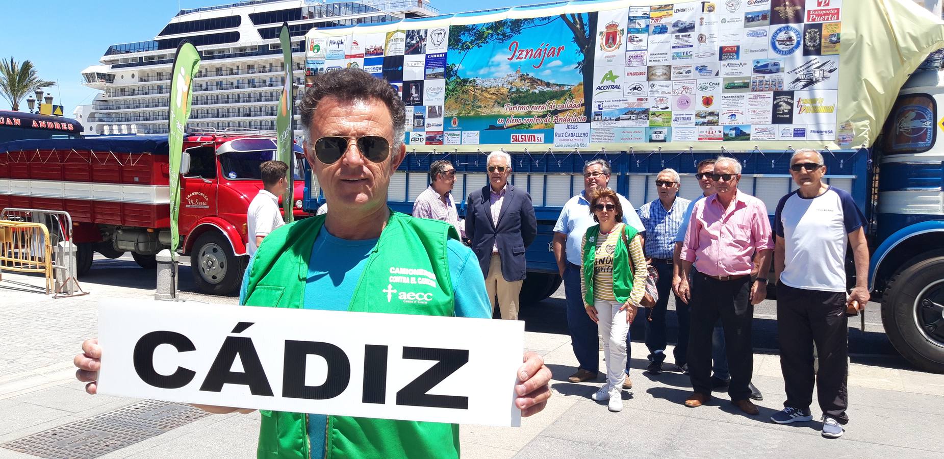 Camioneros Contra el Cáncer de la AECC en Cádiz