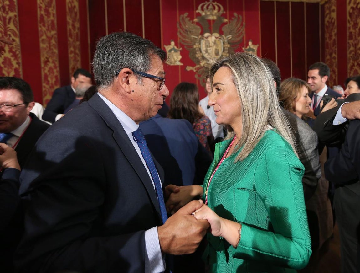 Tolón, con Javier Nicolás. 